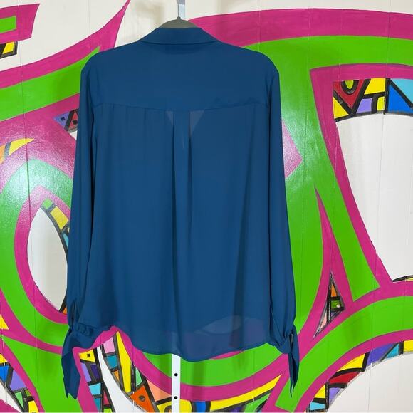 Cruel Denim, Button Up Shirt. Size XXL. Cool Tie Sleeve Cuffs. Excellent cond! - Picture 6 of 6